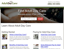 Tablet Screenshot of adultdaycare.org